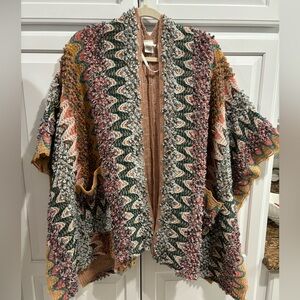 Anthropologie - Akemi + Kin poncho cardigan OS